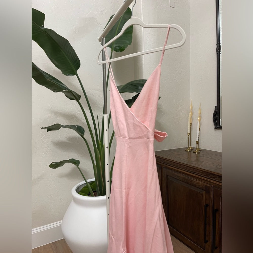 SOLD on depop❗️tie up bow dress Zara Dissh dropped waist corset spaghetti gown